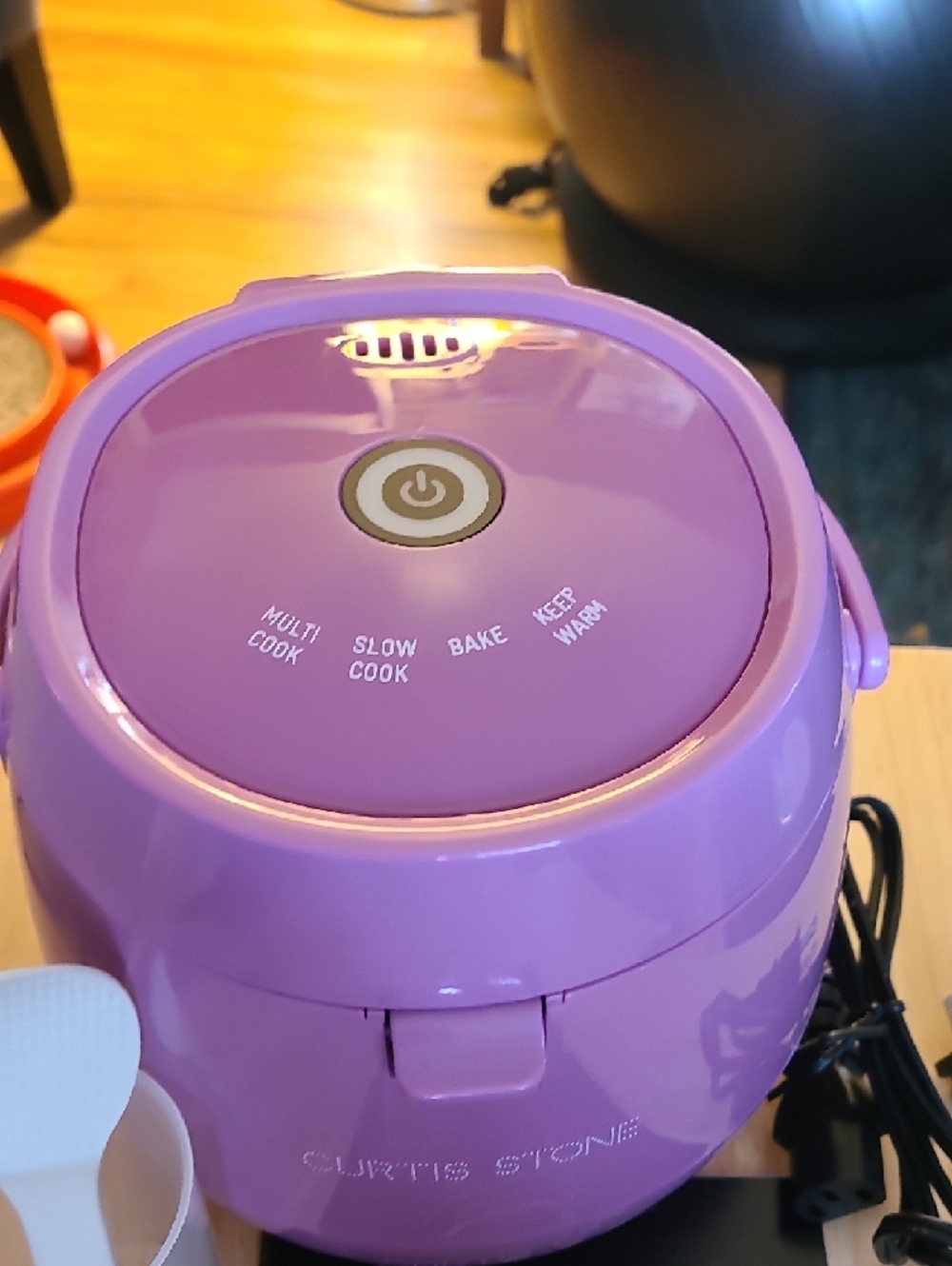 Purple Mini Multi Cooker - Compact Countertop Rice & Steam Cooker - Picture 3 of 7